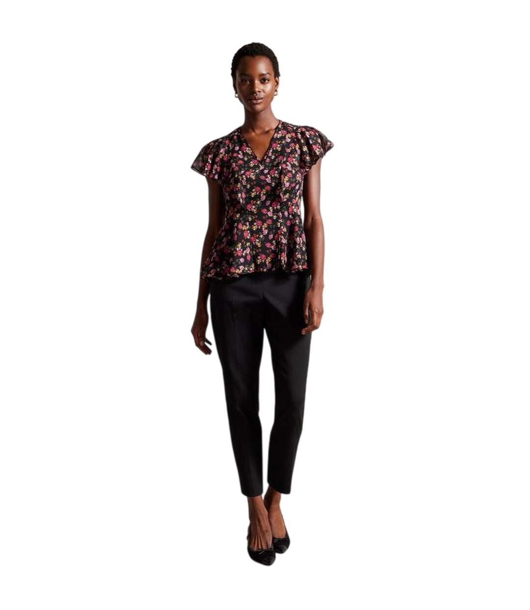 Blouse Motif/style Floral Riivia Femme Noir Ted Baker-1