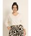 Pull tunique emmanchures descendues en maille-1