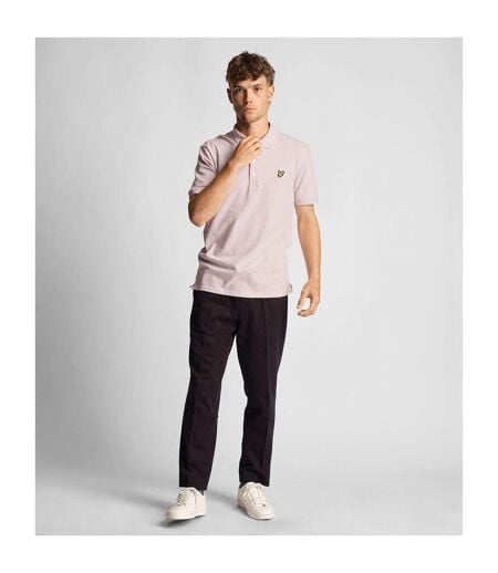 Polo Uni Homme Rose Clair Lyle & Scott