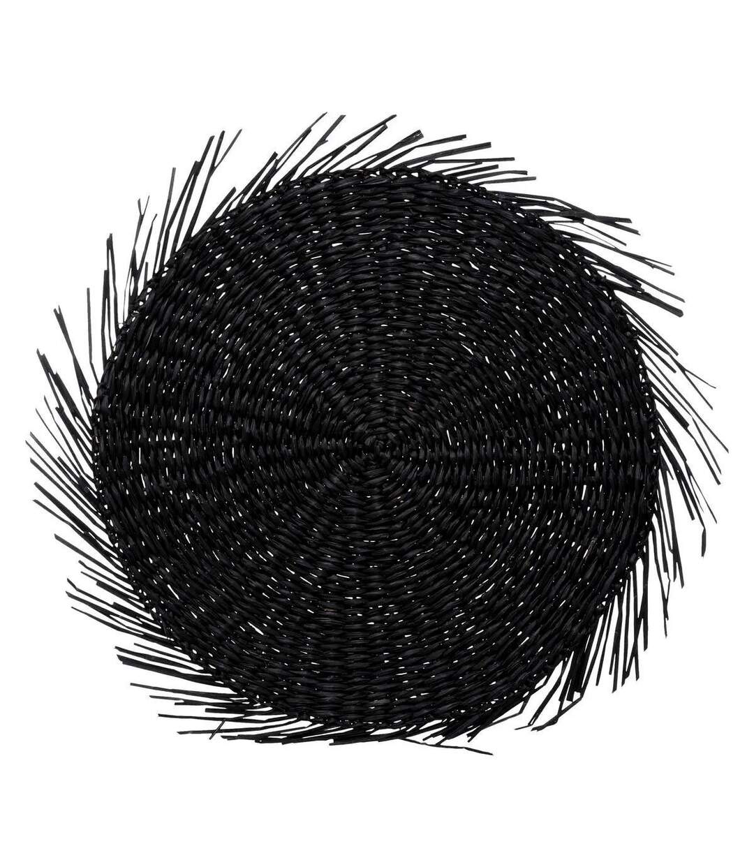 Set de Table en Roseau Cuba 40cm Noir-1