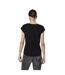 T-shirt femme uni col V avec print devant Pilote Vondutch-2