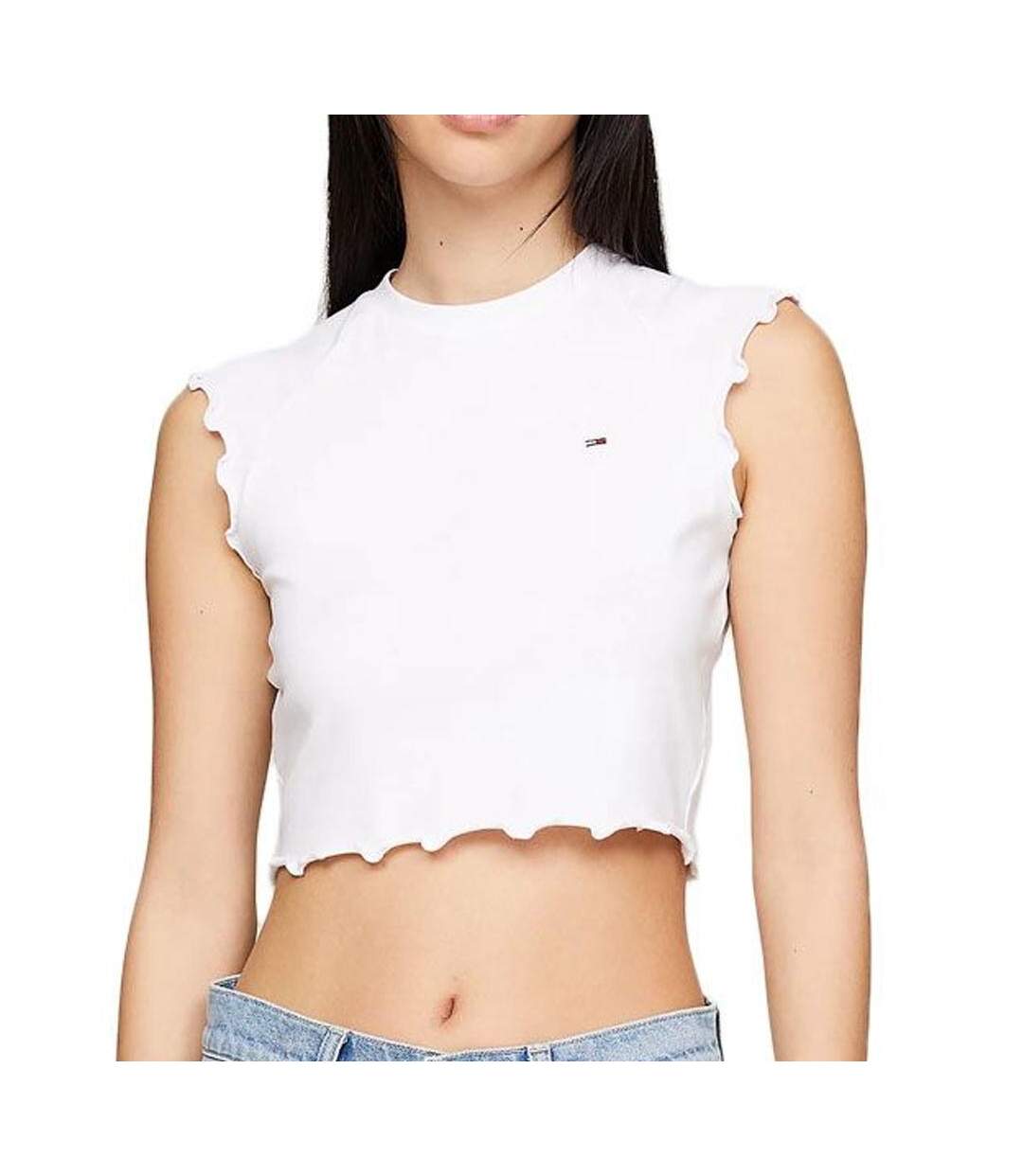 Débardeur Blanc Femme Tommy Hilfiger Babyloc - L