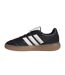 Mens Barreda 3 Stripes Leather Trainers Black Adidas-3
