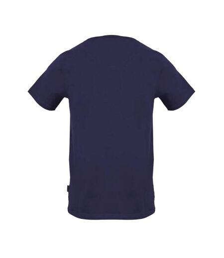 T-shirt Manches Courtes Motif/style Ligne Homme Bleu Marine Aquascutum