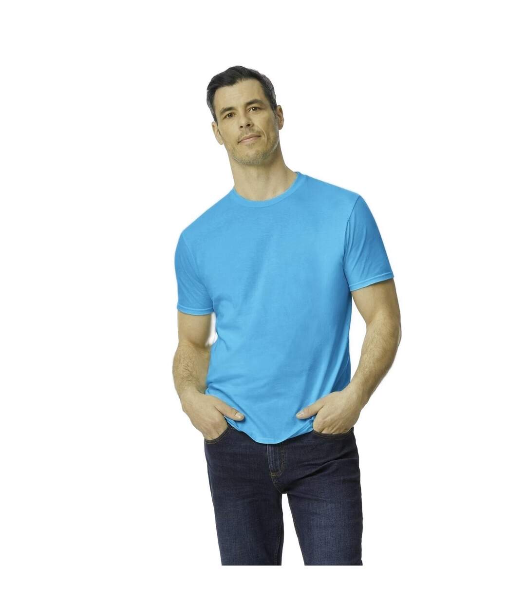 T-shirt homme bleu clair Anvil