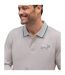 Polos homme gris clair / bleu canard Atlas For Men-4