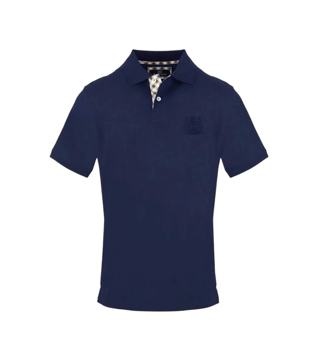 Polo Motif/style Logo Brodé Homme Bleu Marine Aquascutum-1
