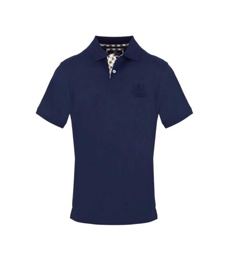 Polo Motif/style Logo Brodé Homme Bleu Marine Aquascutum
