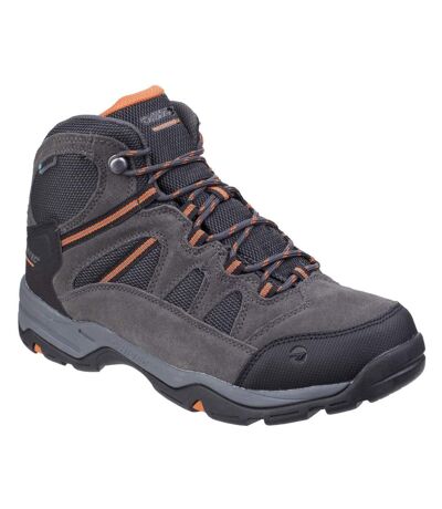Hi Tec - Chaussures montantes de randonnée BANDERA - Homme (Gris charbon / Orange brûlé) - UTFS4506