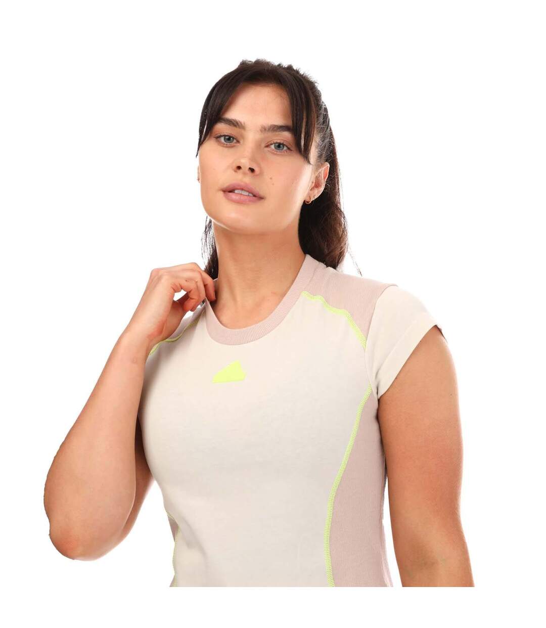 T-shirt lift your mind femme gris Adidas-3