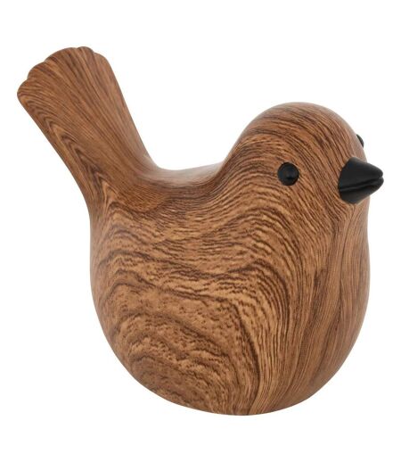 Lot de 2 Oiseaux en Dolomite Family Corner 14cm Marron
