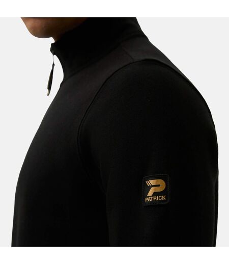 Mens Harlem Quarter Zip Top Black Patrick
