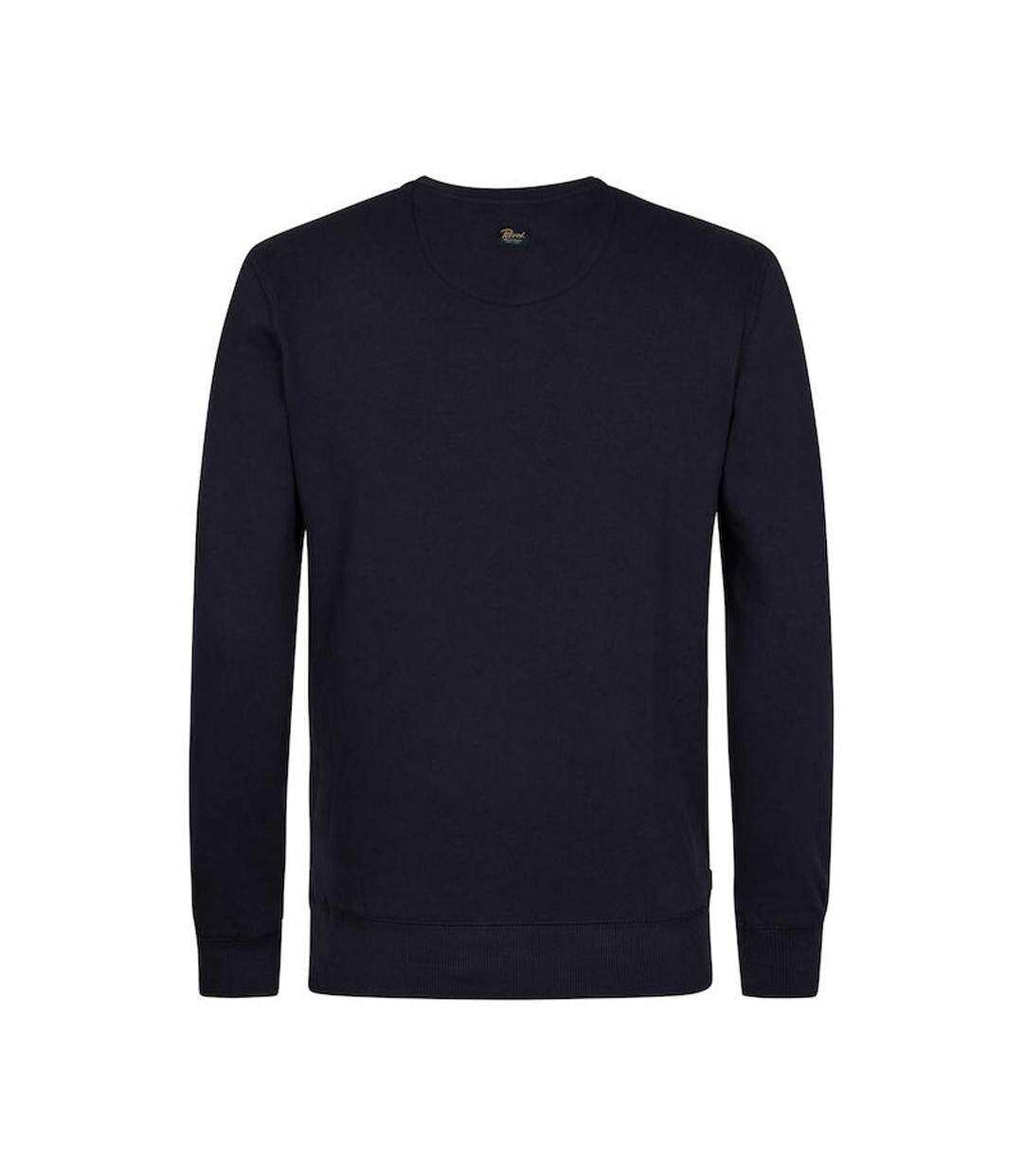 Sweat noir/ecru homme petrol industries neck-2