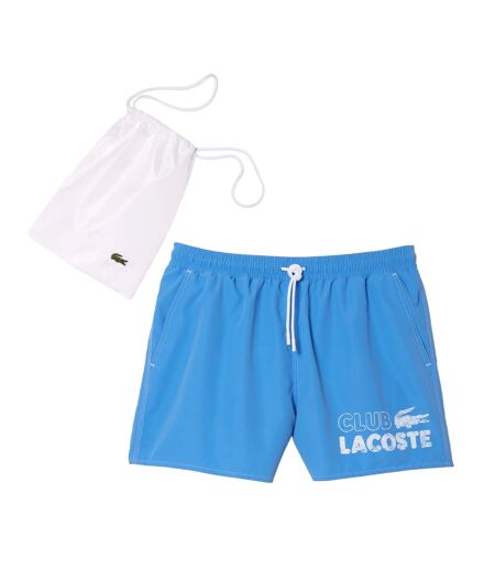 Mens Quick Dry Swimming Trunks Blue Lacoste