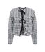 Womens/ladies Gingham Jacket Monochrome I Saw It First-2