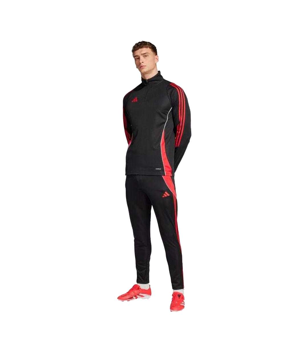 Haut Entraînement Tiro Homme Noir Rouge Adidas-4
