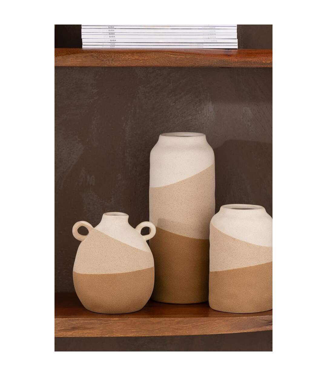 Vase à Oreilles Charley 19cm Beige-4