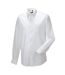 Russell Collection Mens Long Sleeve Easy Care Oxford Shirt (White)