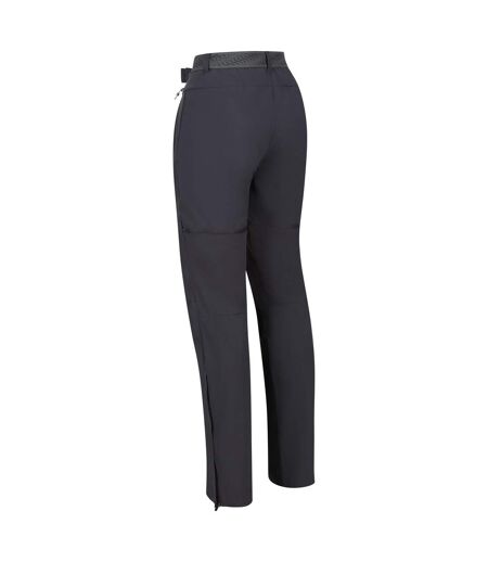 Womens/ladies mountain zip-off trousers seal grey Regatta