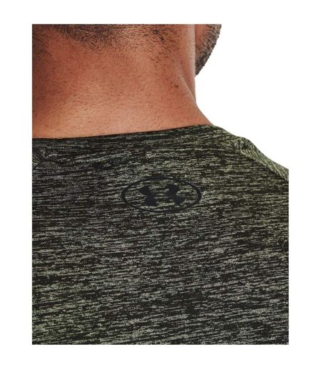 T-shirt Manches Courtes Motif/style Chiné Tech 2.0 Homme Vert Olive Under Armour