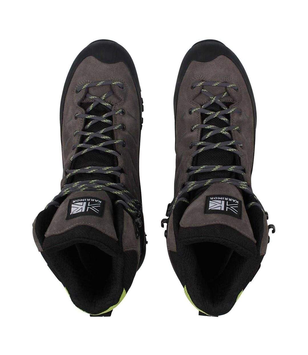 Chaussures Montantes De Marche Hot Route Homme Anthracite Citron Vert Karrimor-4
