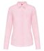 Chemise popeline manches longues - Femme - K549 - rose pâle