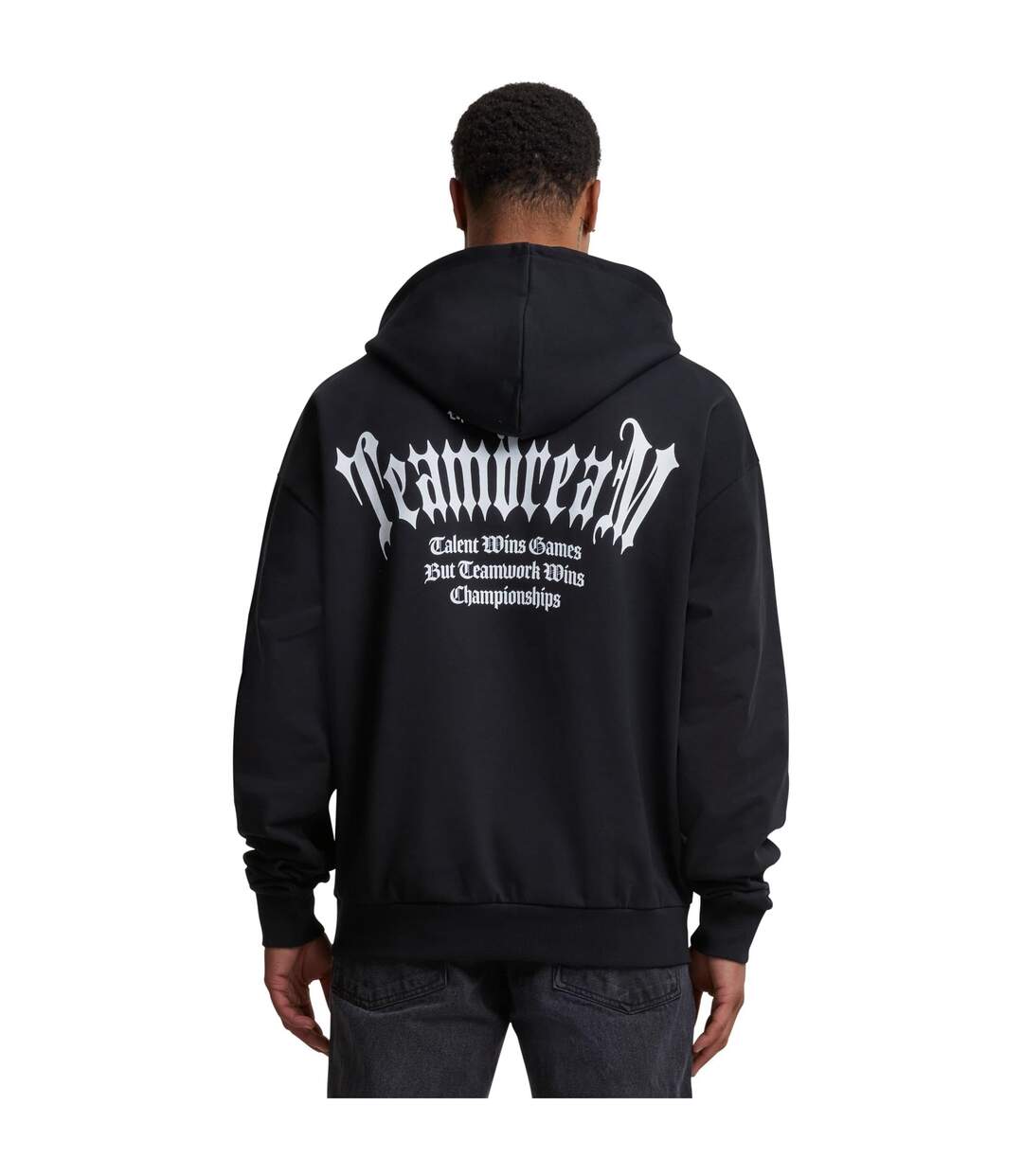 Sweat À Capuche Teamdream Homme Noir Mister Tee-4
