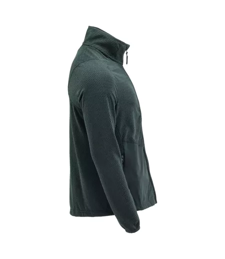 Mens Customised Patterned Fleece Jacket Forest Green Mascot