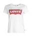 Womens/ladies Batwing Logo T-shirt White Levis-2