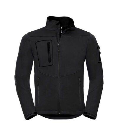 Russell Mens Sports Soft Shell Jacket (Black) - UTRW9867