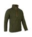Mens Sherpa Fleece Quarter Zip Fleece Olive Jack Pyke-4