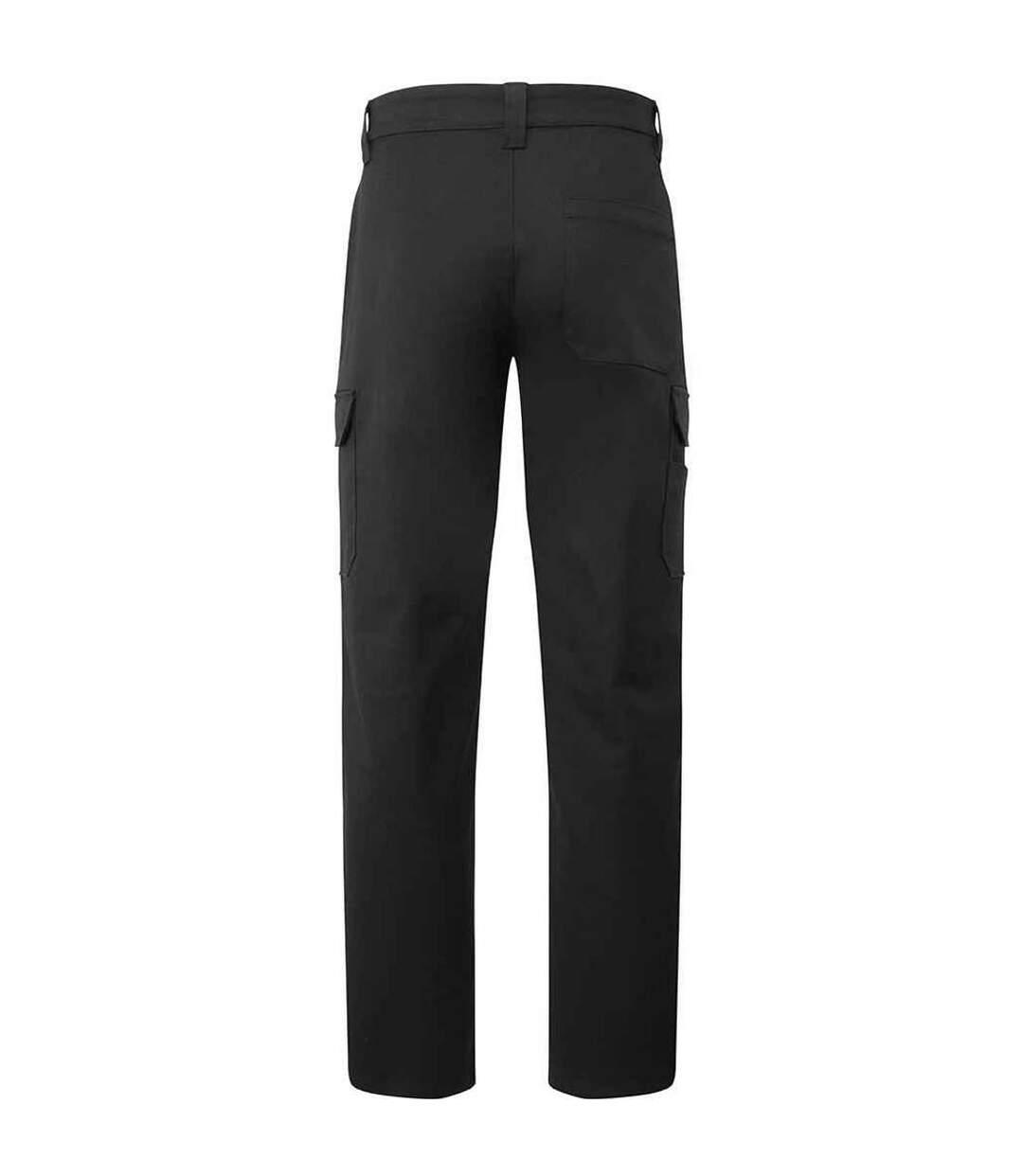 Unisex adult stretchchecker cargo trousers black Premier-2