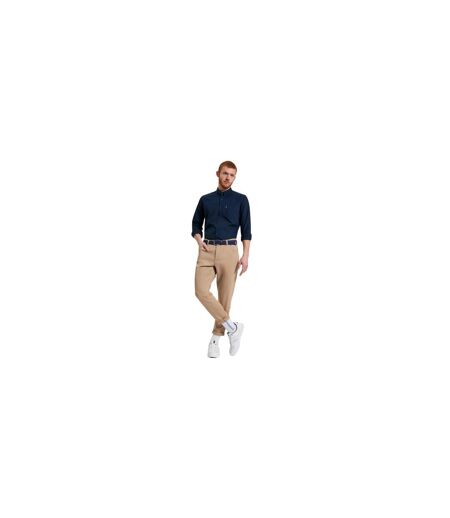 Chemise Manches Longues Motif/style Signature Homme Bleu Marine Foncé Ben Sherman