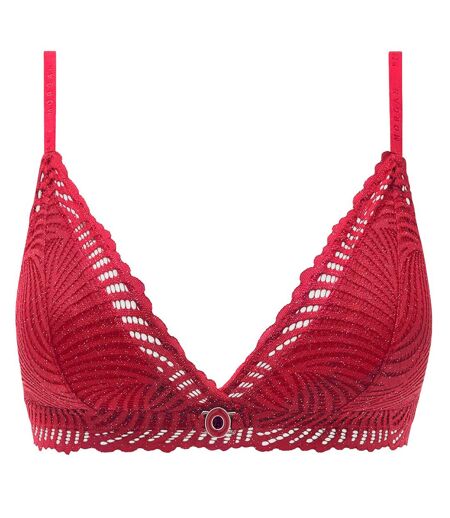 Soutien-gorge souple bordeaux Glory