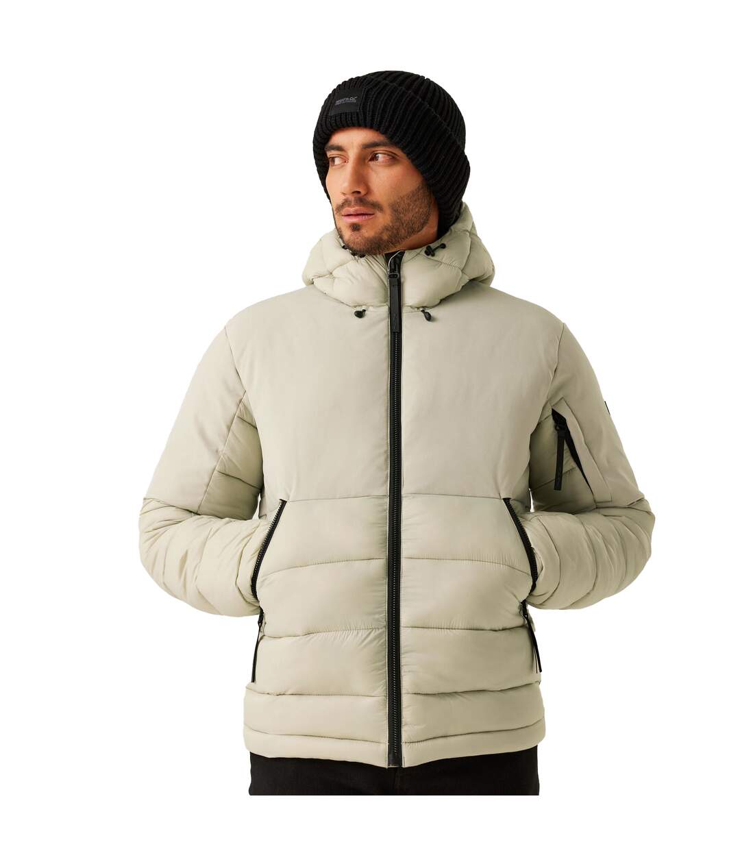 Mens laurade padded jacket abbeystone/black Regatta