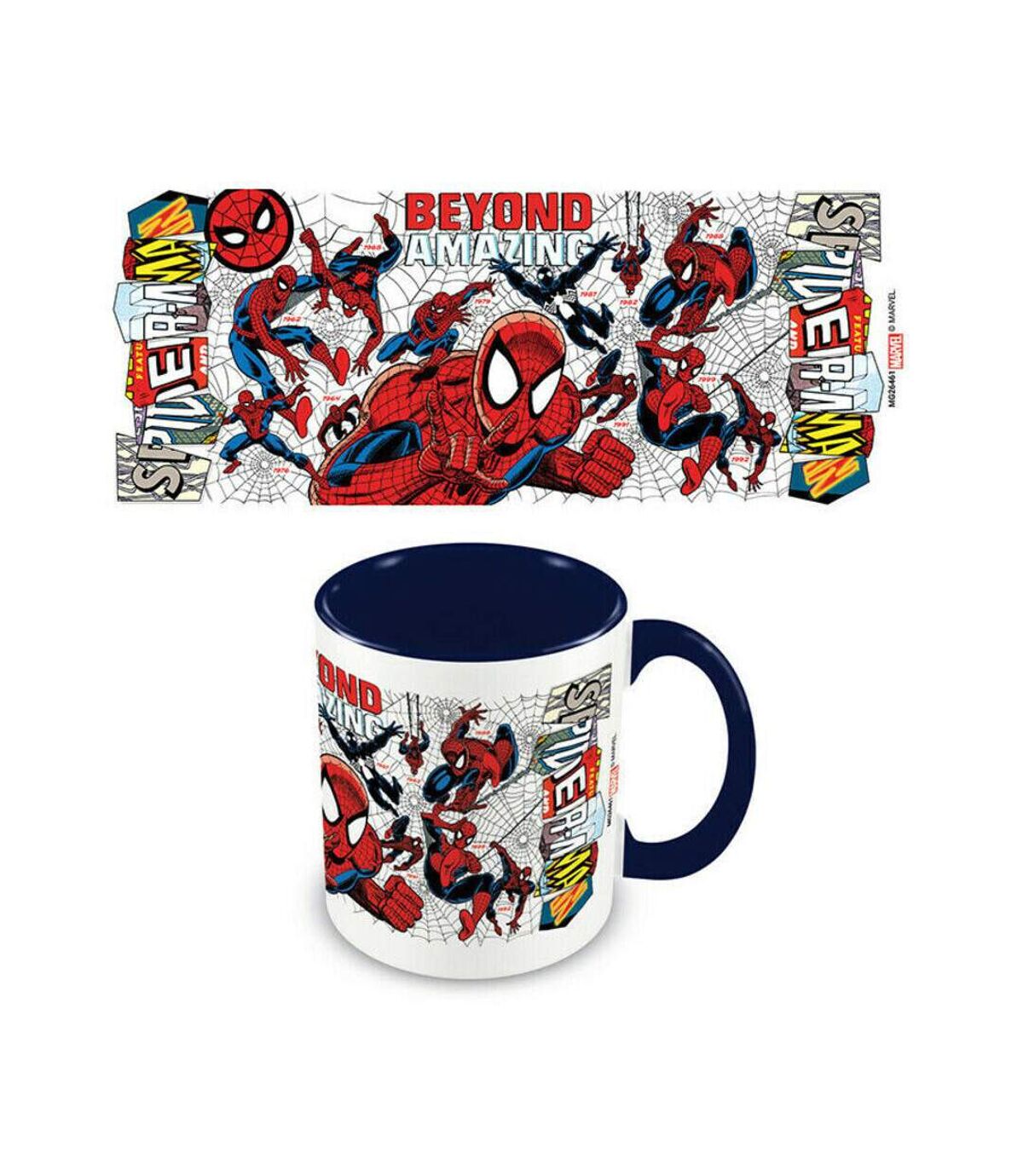 Spider-Man Mug Costume intemporel (Blanc/Noir/Rouge) (Taille unique) - UTPM3724