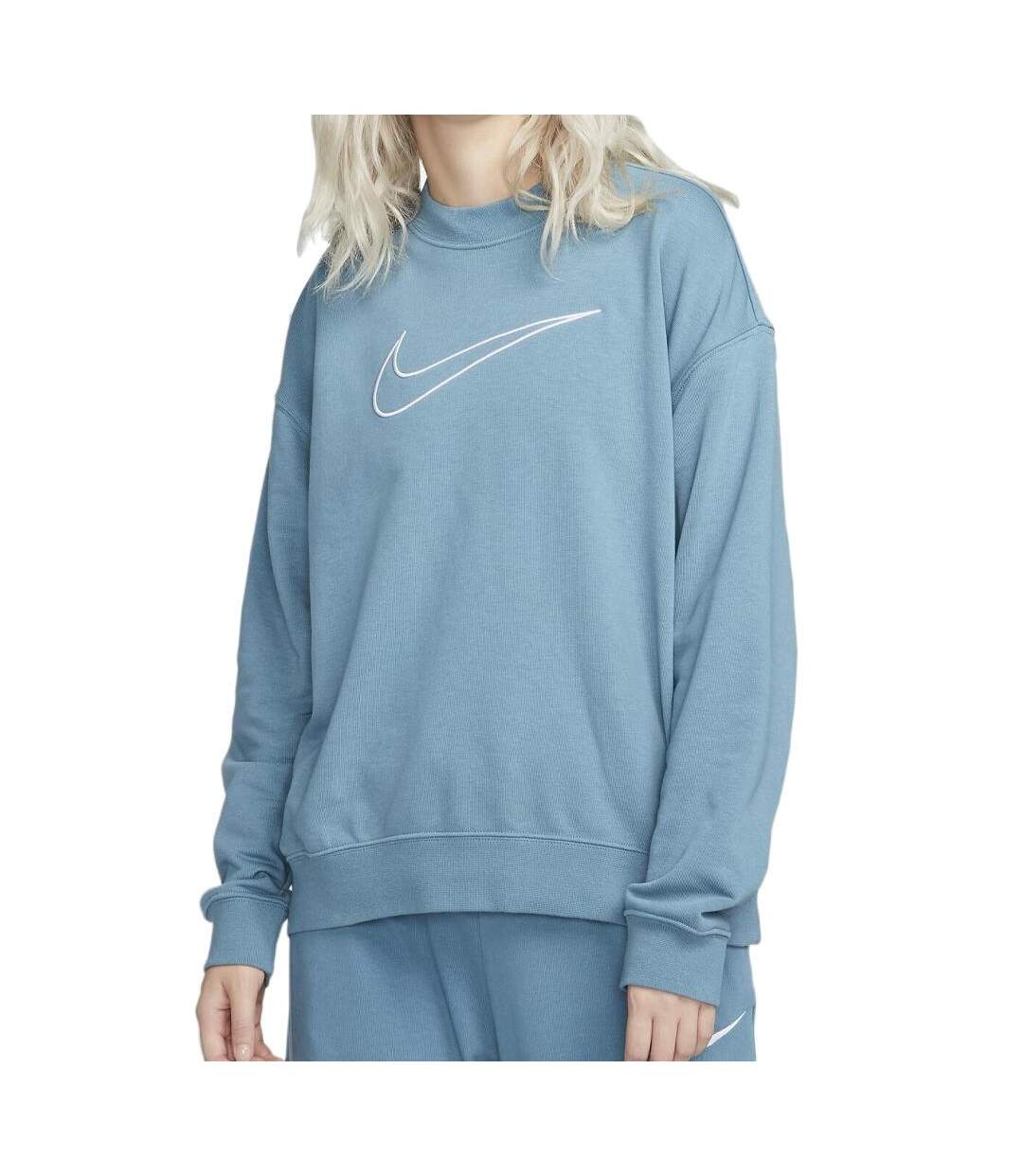 Sweat Bleu Femme Nike Gx Crew - M-1