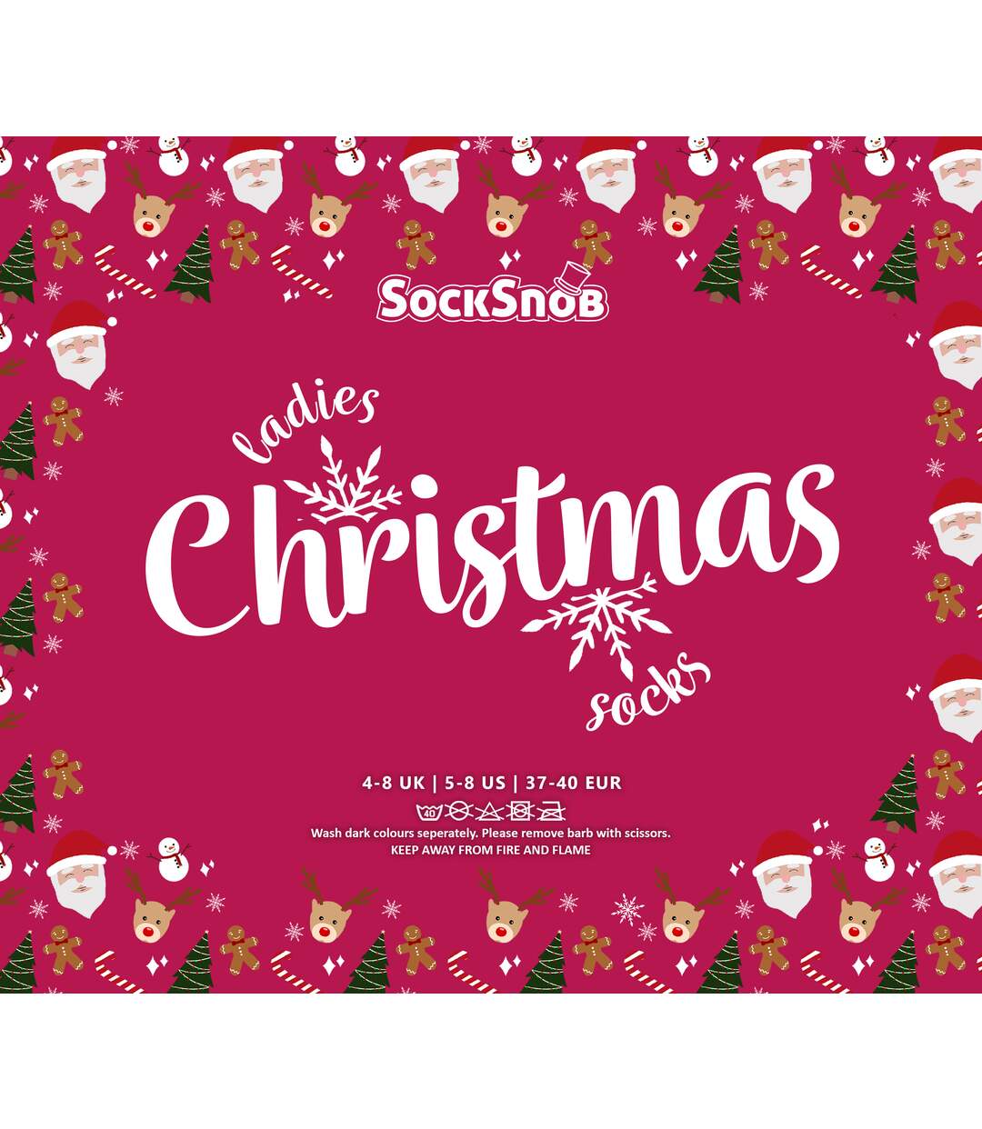 Sock Snob - Femme Chaussettes Noël Coton 6 12 24 Paires | Respirant Fantaisie-2