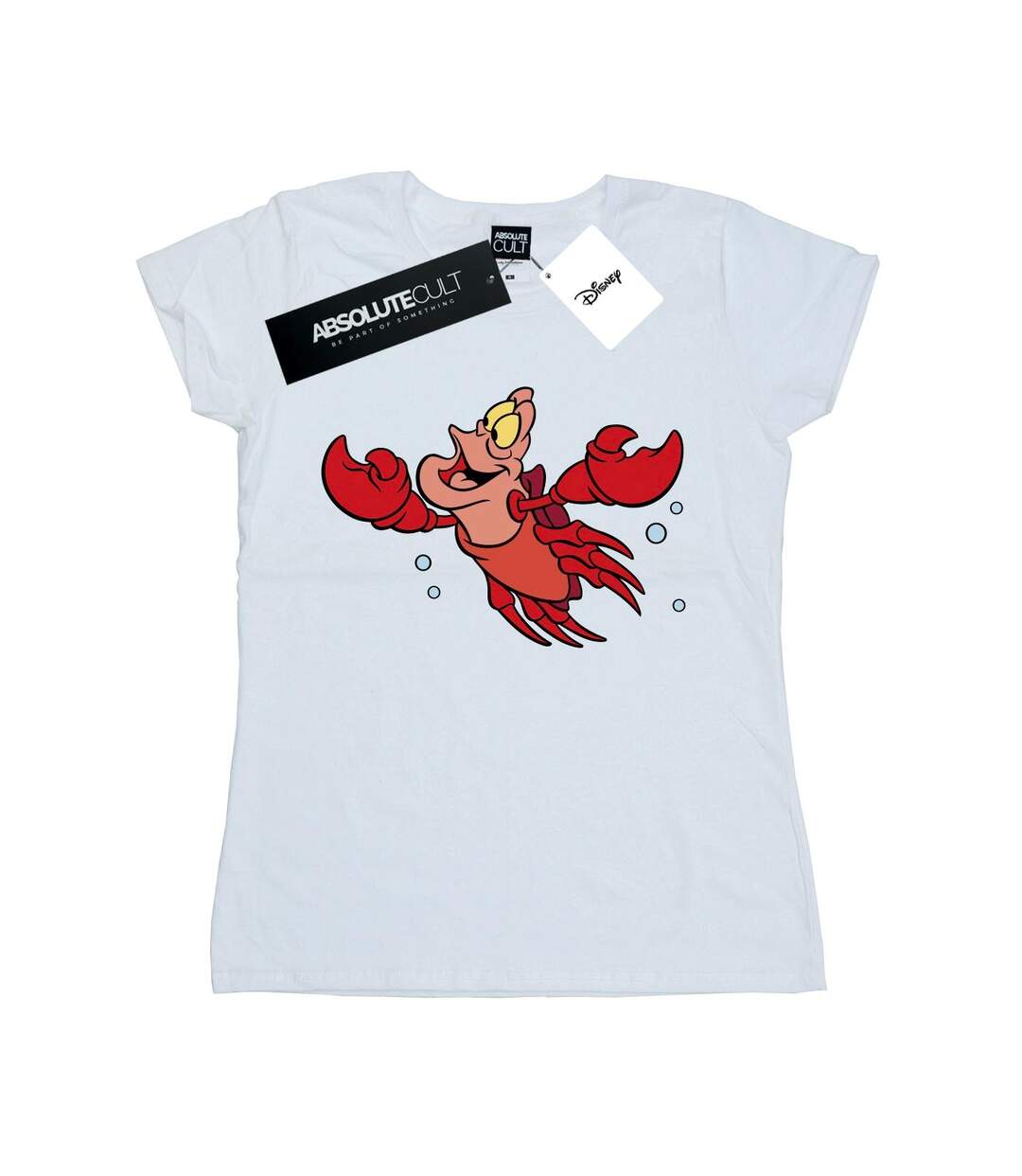 Disney T-shirt en coton Femme/Ladies The Little Mermaid Sebastian Bubbles (Blanc) - UTBI15972-1
