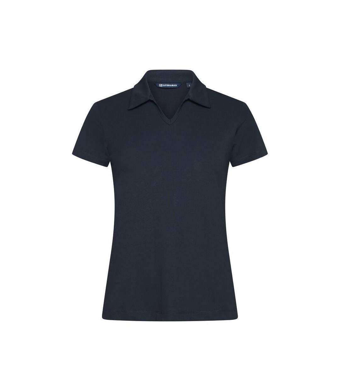 Womens/ladies Virtue V Neck Polo Shirt Dark Navy Cutter & Buck-2