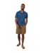 Mens Embroidered Collared Short-sleeved Bowling Shirt Denim Threadbare-1