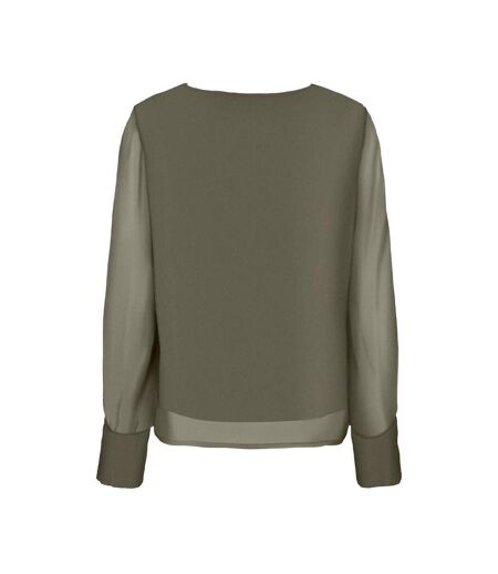 Blouse kaki foncé femme only tasha otl