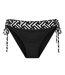 Bas de maillot de bain noir/blanc grain de sable rita-1