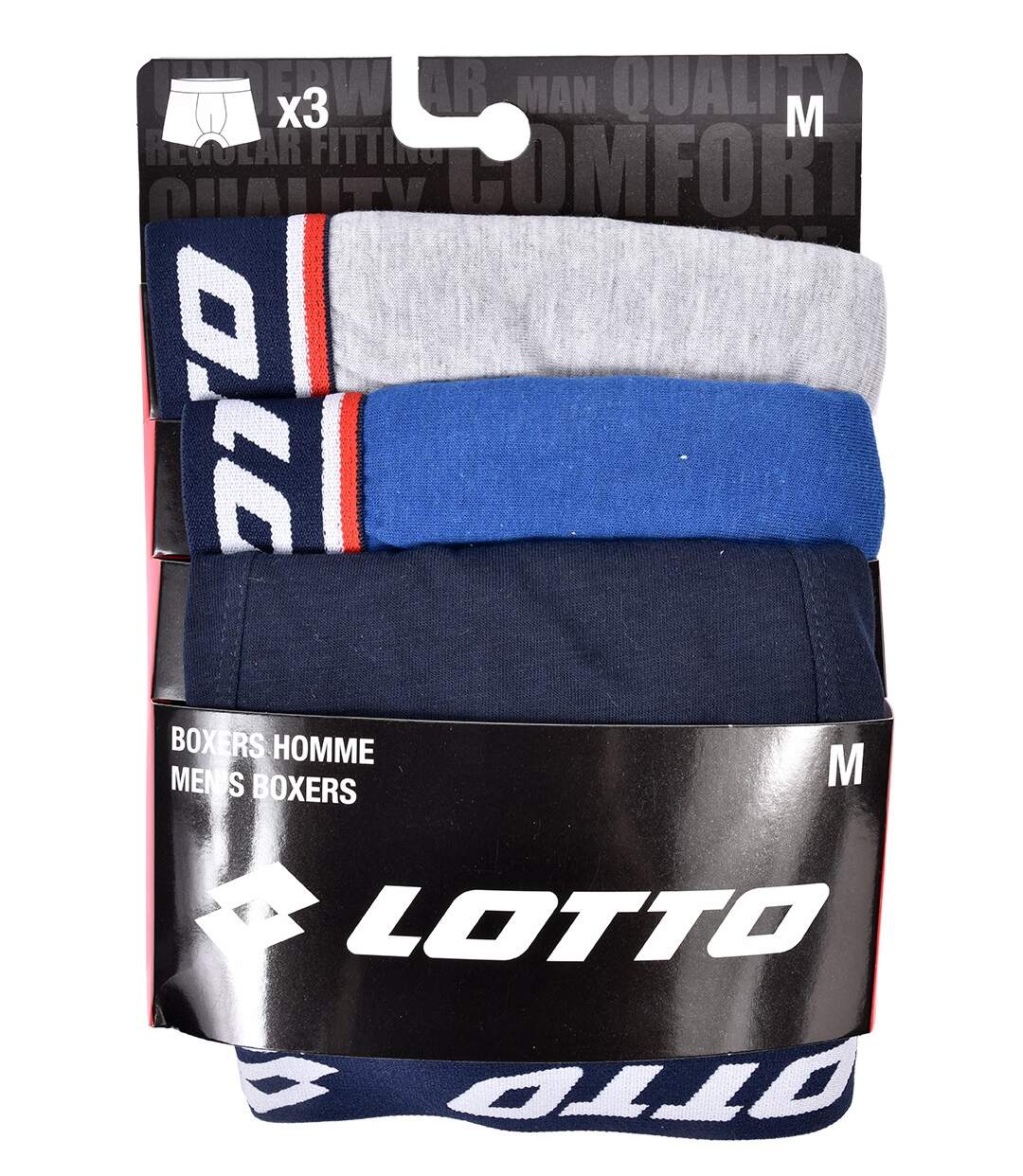 Boxer homme LOTTO Pack de 3 Boxers 1260