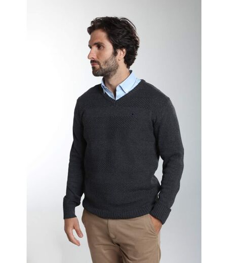 Pull col v  en coton LUCKY