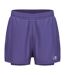 Short De Course Motif/style 2-en-1 Femme Violet Karrimor-1