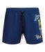 Short De Bain Motif/style Logo Homme Bleu Marine Foncé Blanc Philipp Plein-1