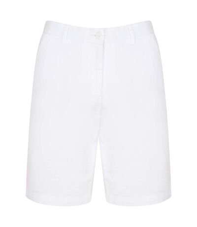 Front Row Mens Cotton Rich Stretch Chino Shorts (White) - UTRW4696