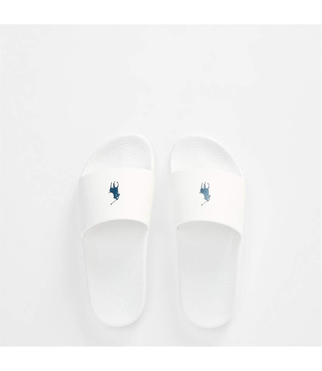 Mens Polo Tpu Slides White Navy Off White Navy Ralph Lauren-4