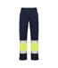 Pantalon Naos Homme Bleu Marine Jaune Fluo Roly Workwear-1